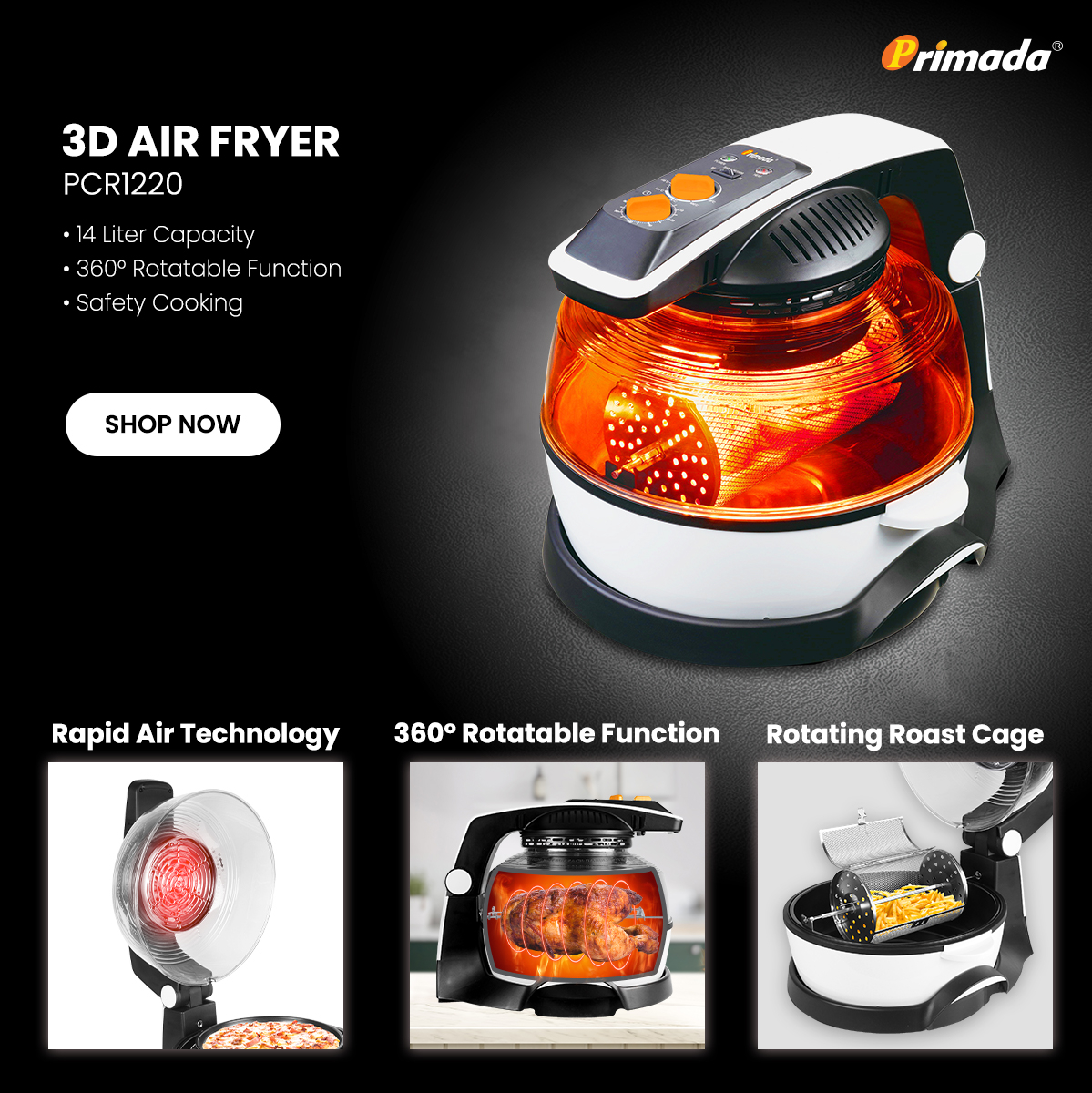 Primada 3d air clearance fryer