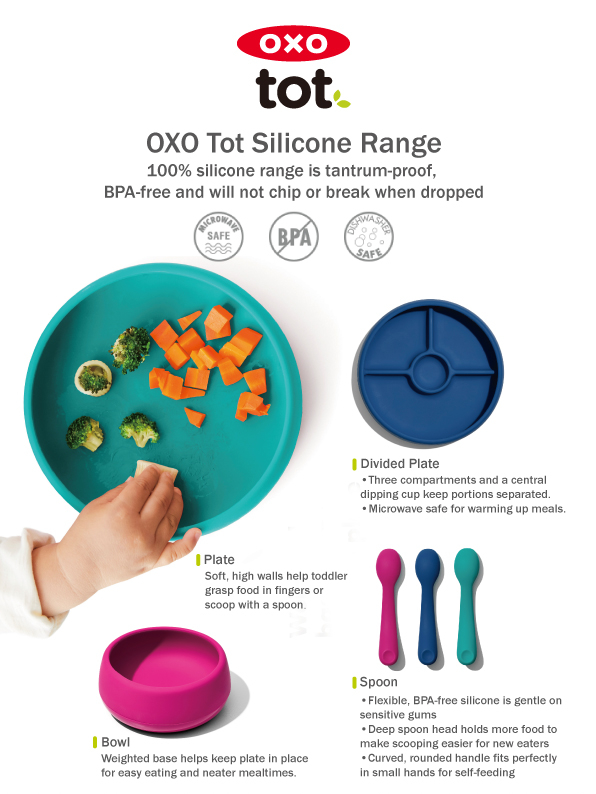 Oxo Tot Stick & Stay Bowl - Navy : Target