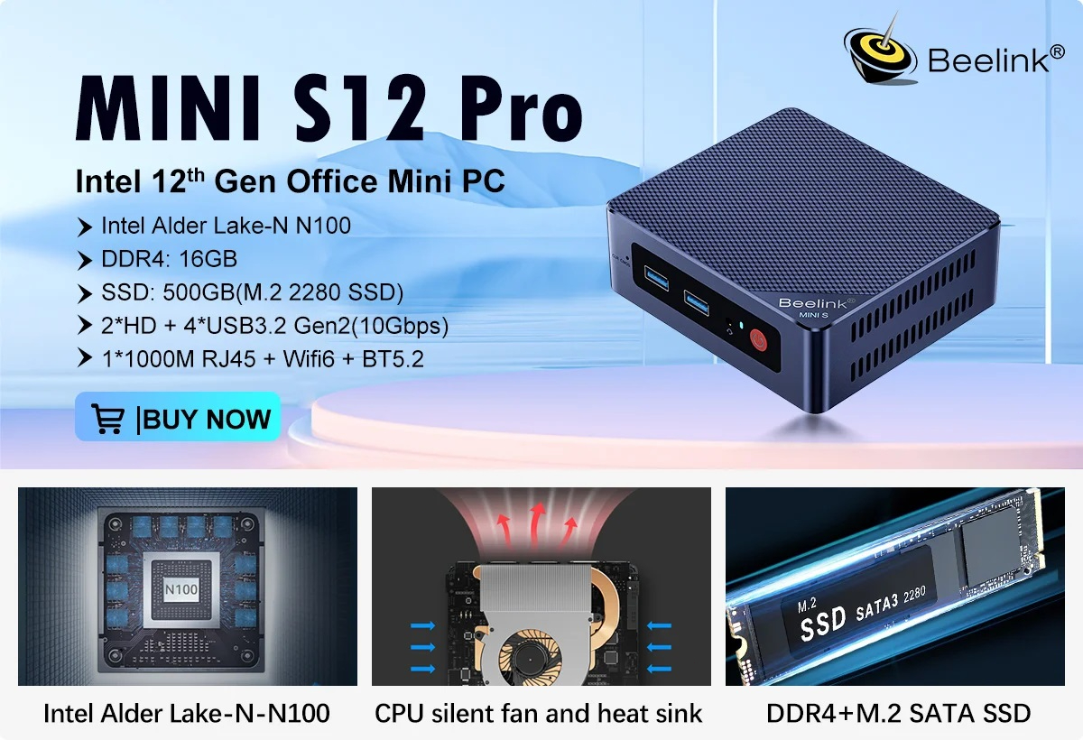 LIVE $199 Beelink S12 N95 12th Gen Intel N95 Mini PC with Windows