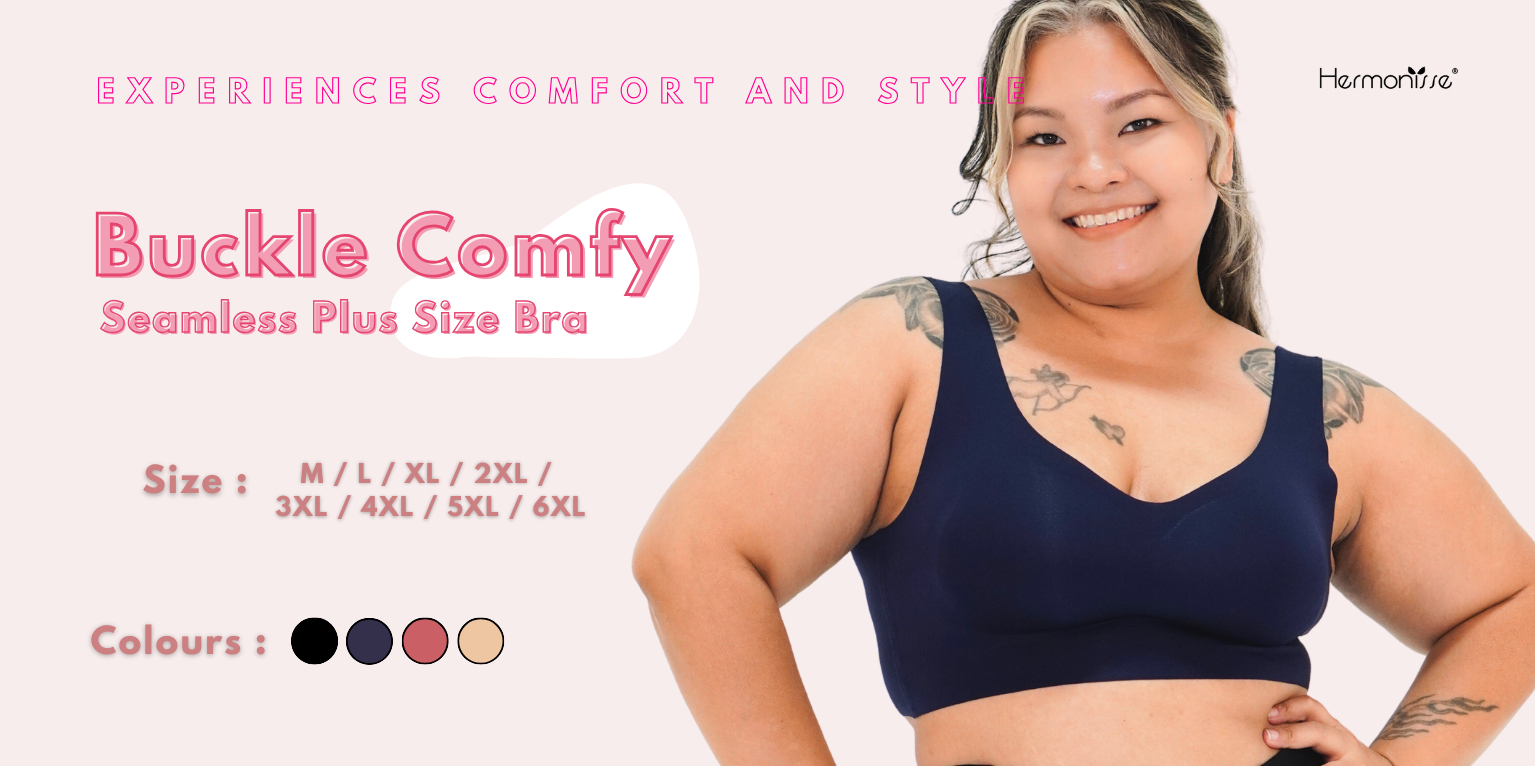 Comfy Wear Plus Size Seamless Bra – Hermonisse Malaysia