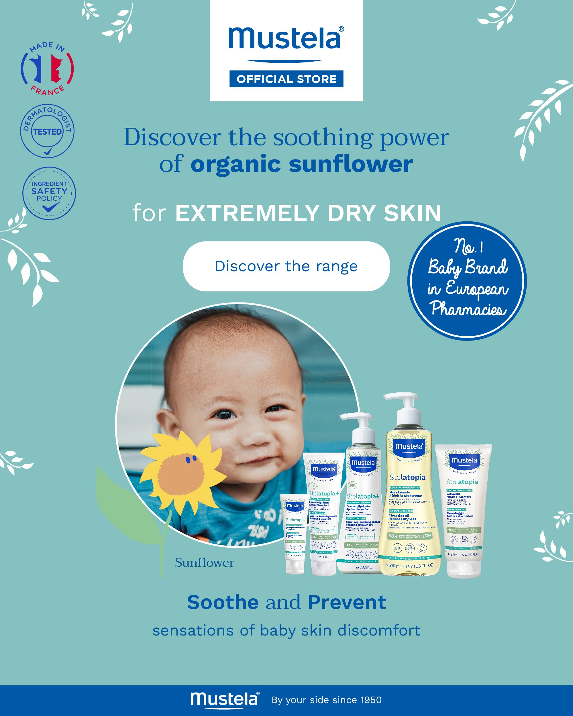 Buy Mustela Baby Dry Skin Nourishing Cleansing Gel w/ Cold Cream 300ml  (10.14fl.oz.) · USA