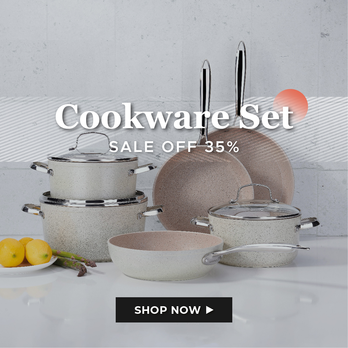 Korkmaz Proline 9Pc Cookware Set- Satin