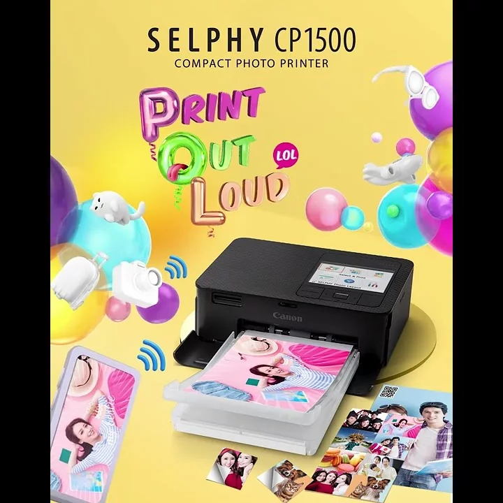 Ink & Photo Paper Compatible Canon Selphy CP1300 CP1500 CP1200 Printer  KP-108IN 10x15cm 6' x4' 108 Sheets 3 Colour Ink Cassette