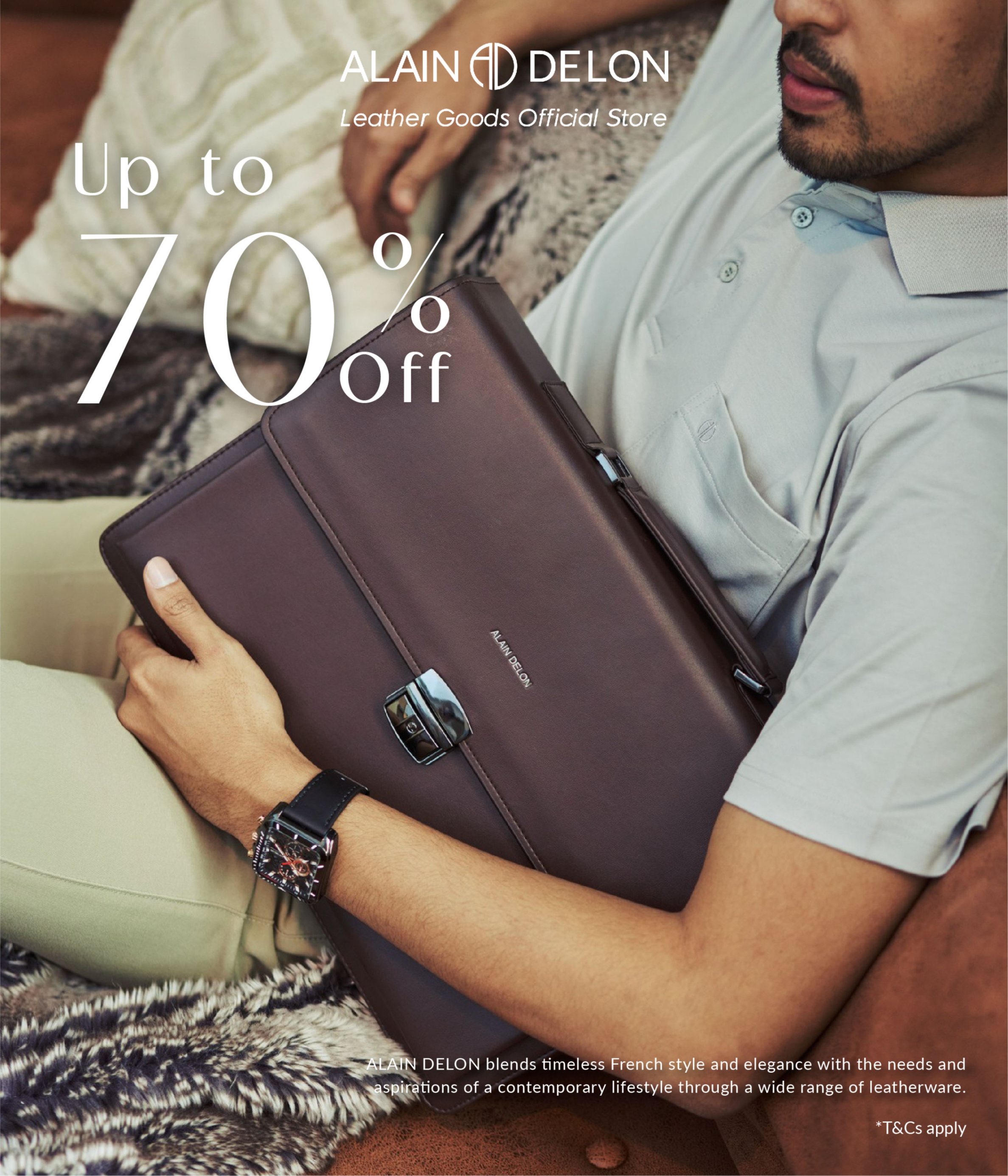 Alain delon sling bag sale