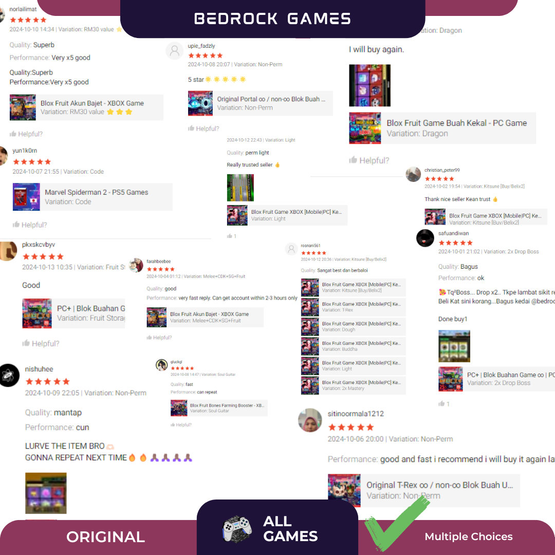 bedrock.games, Online Shop | Shopee Malaysia