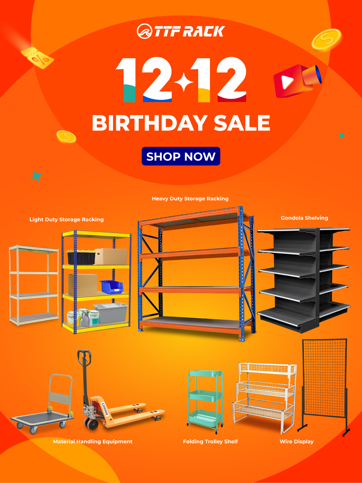 TTF RACK™ Boltless Rack, Online Shop | Shopee Malaysia