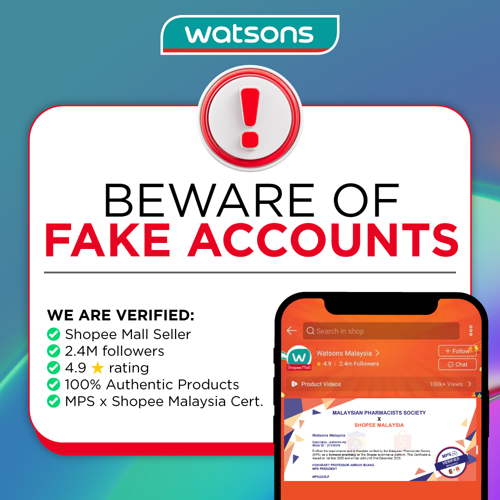 Watsons Official Online Shop, June 2026 | Shopee Malaysia