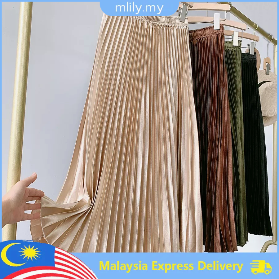 Gold pleated skirt outlet 80