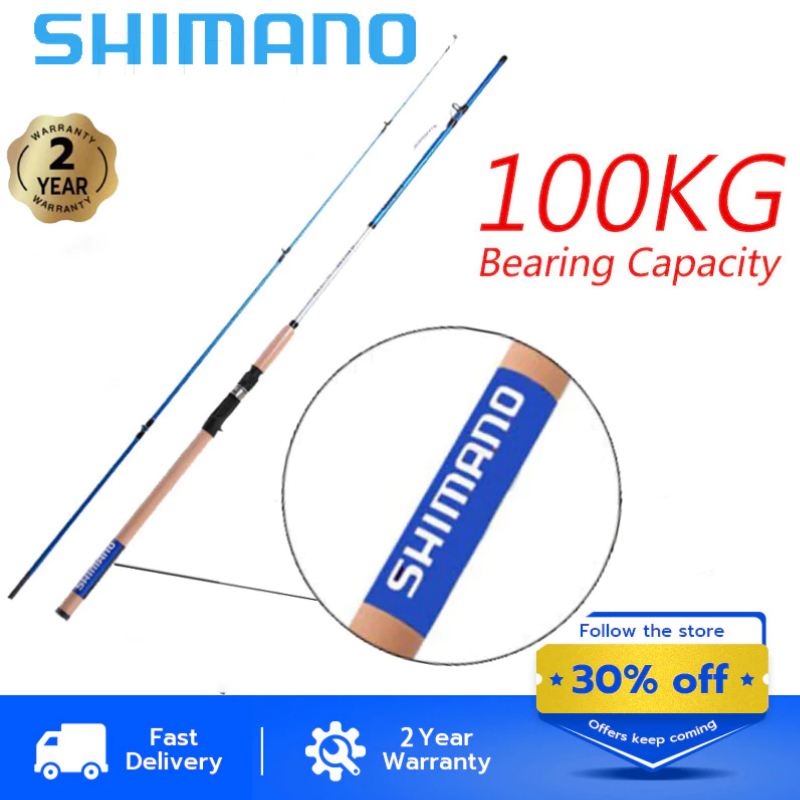 SHIMANO Reel Rod Joran Pancing 1 Set Fishing Rod Spinning Reel
