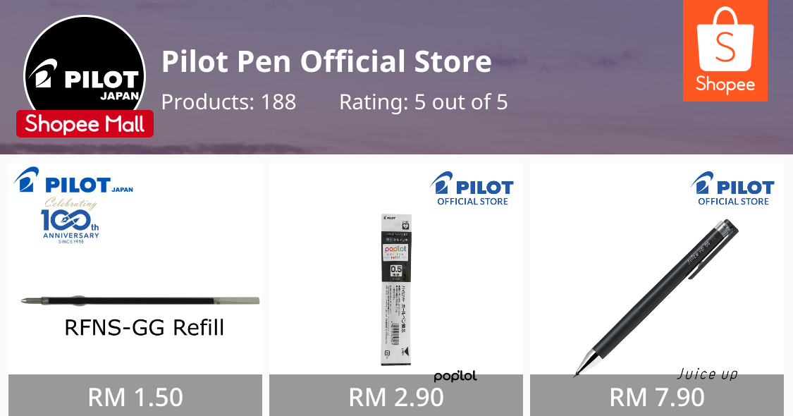 Pilot Pen Official Store Online, November 2023 | Shopee Malaysia