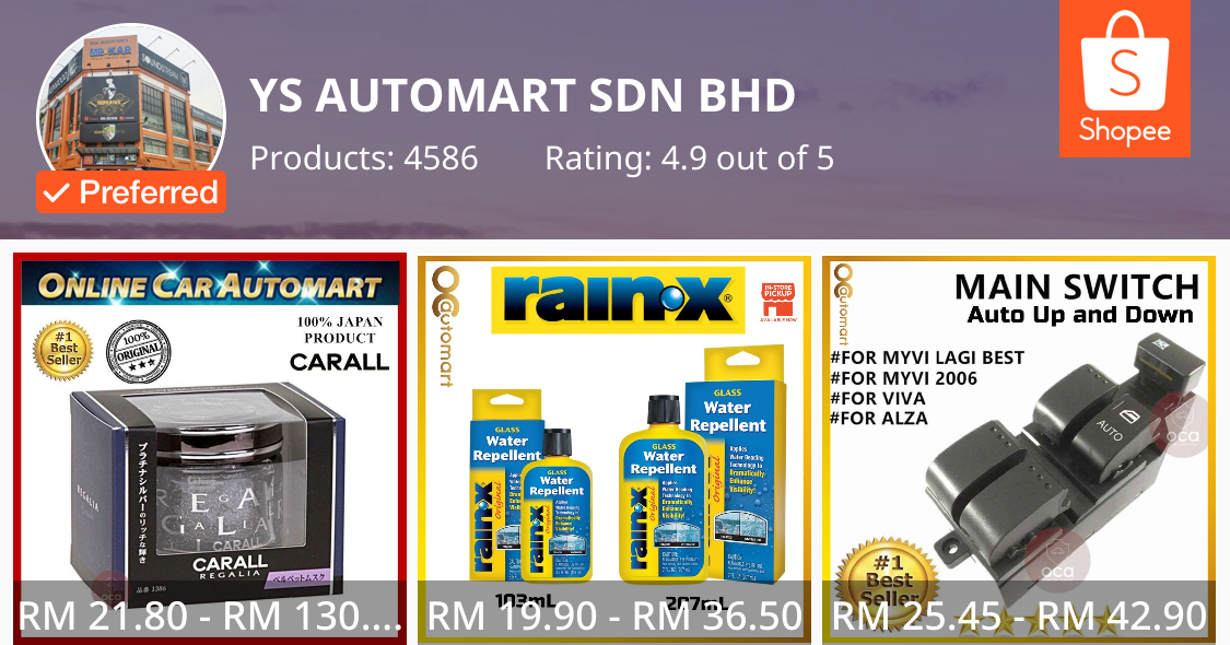YS AUTOMART SDN BHD, Online Shop | Shopee Malaysia