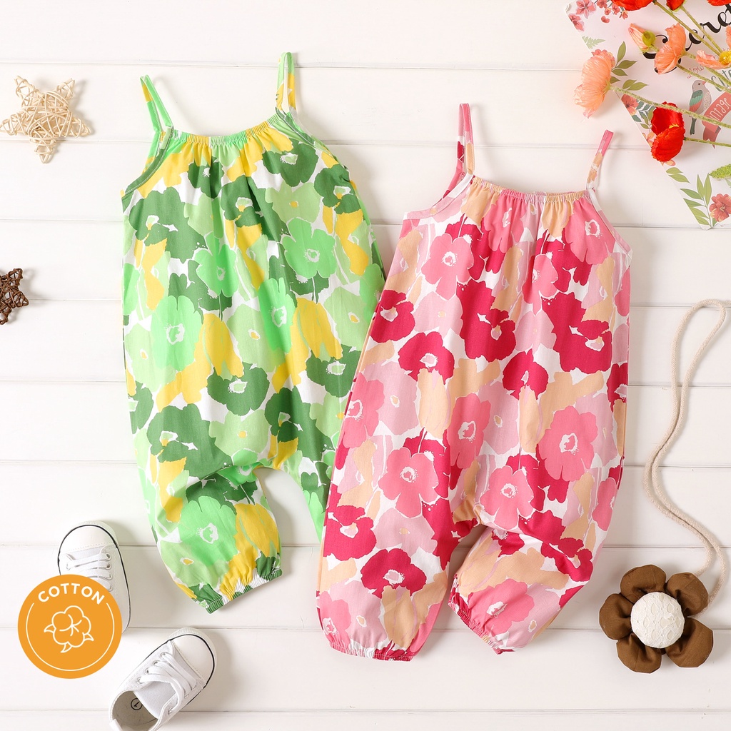 Cotton jumpsuit sales for baby girl