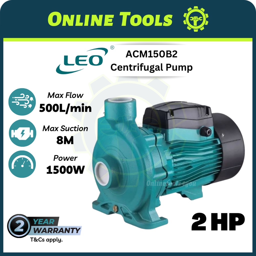 LEO ACM150B2 Centrifugal Water Pump Pam Air 2 Inch Inci 2HP