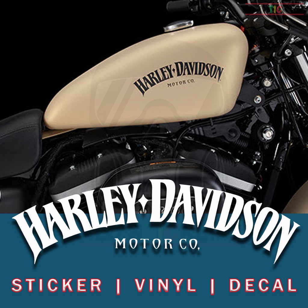 Aufkleber Aufkleber Harley Davidson Motor Co. aus Custom Motorrad Tank -  .de