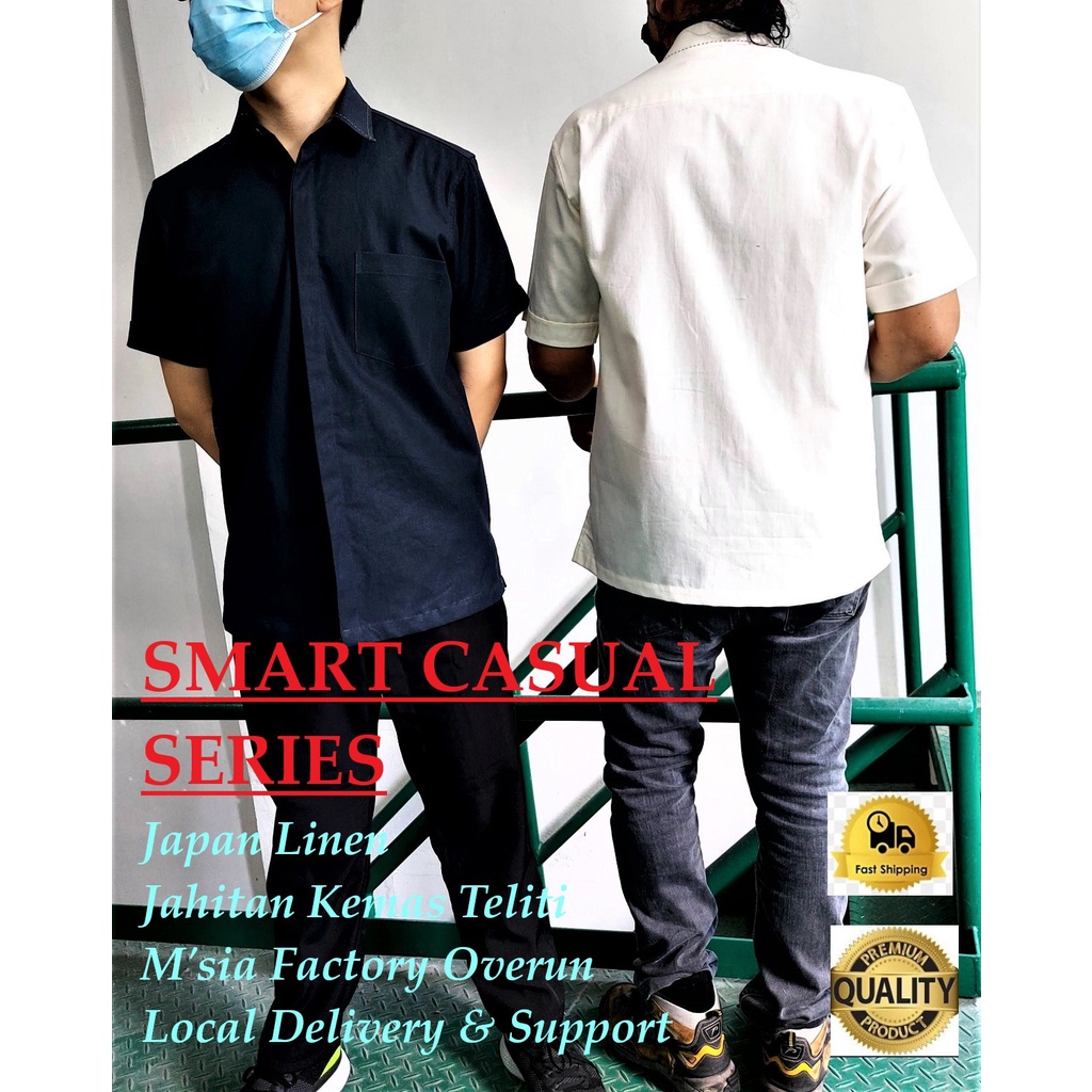 Baju smart sales casual lelaki