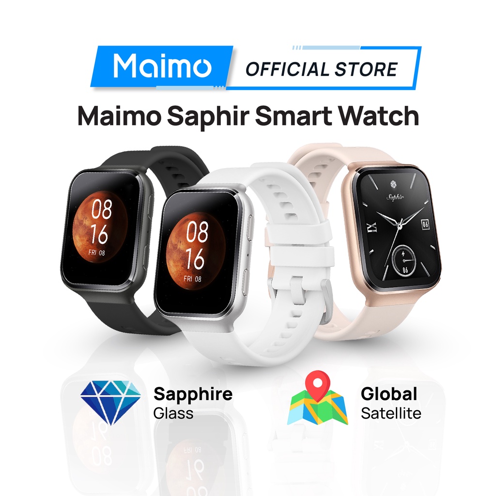 Maimo Saphir Smart Watch 1.78” AMOLED Display with Quad-GNSS