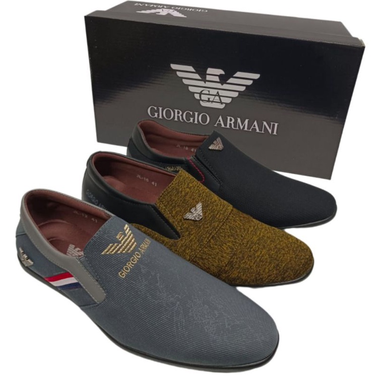 Armani on sale mens loafers