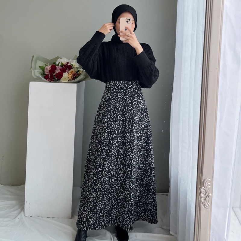 Floral SKIRT VINTAGE KOREAN STYLE Long SKIRT FLORAL SKIRT VINTAGE KOREAN STYLE KOREAN SKIRT Long SKIRT Shopee Malaysia