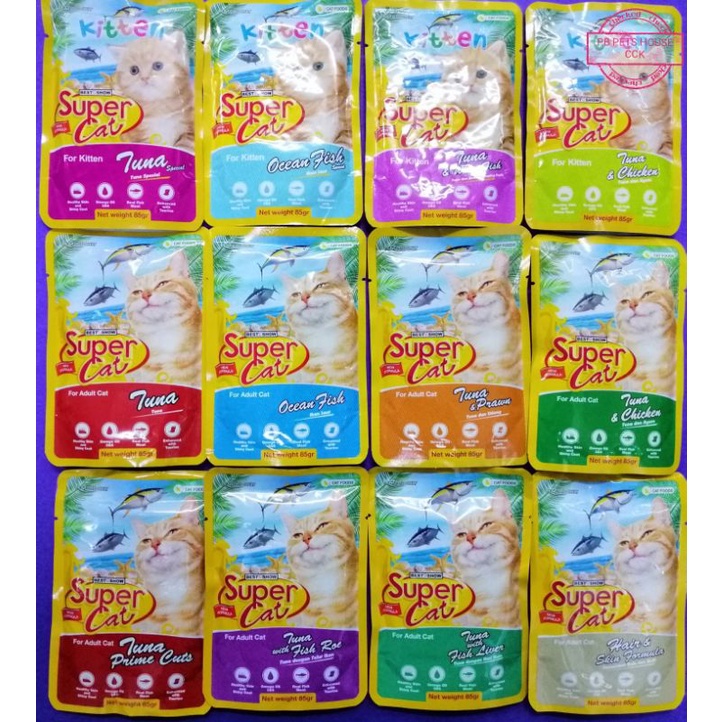 Super cat wet store food