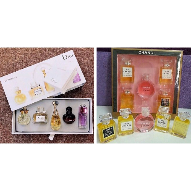 BRANDED SET PERFUME 5 in 1 set miniature HOT SELL