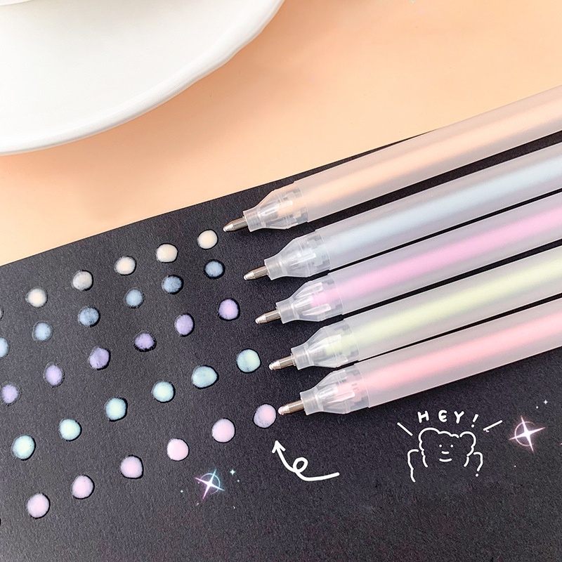 Retractable Gel Ink Pens Set Van Gogh Print Cute 0.5mm Black Pens Art  Supplies Kawaii Anime Gel Pen Japanese School Stationery - AliExpress