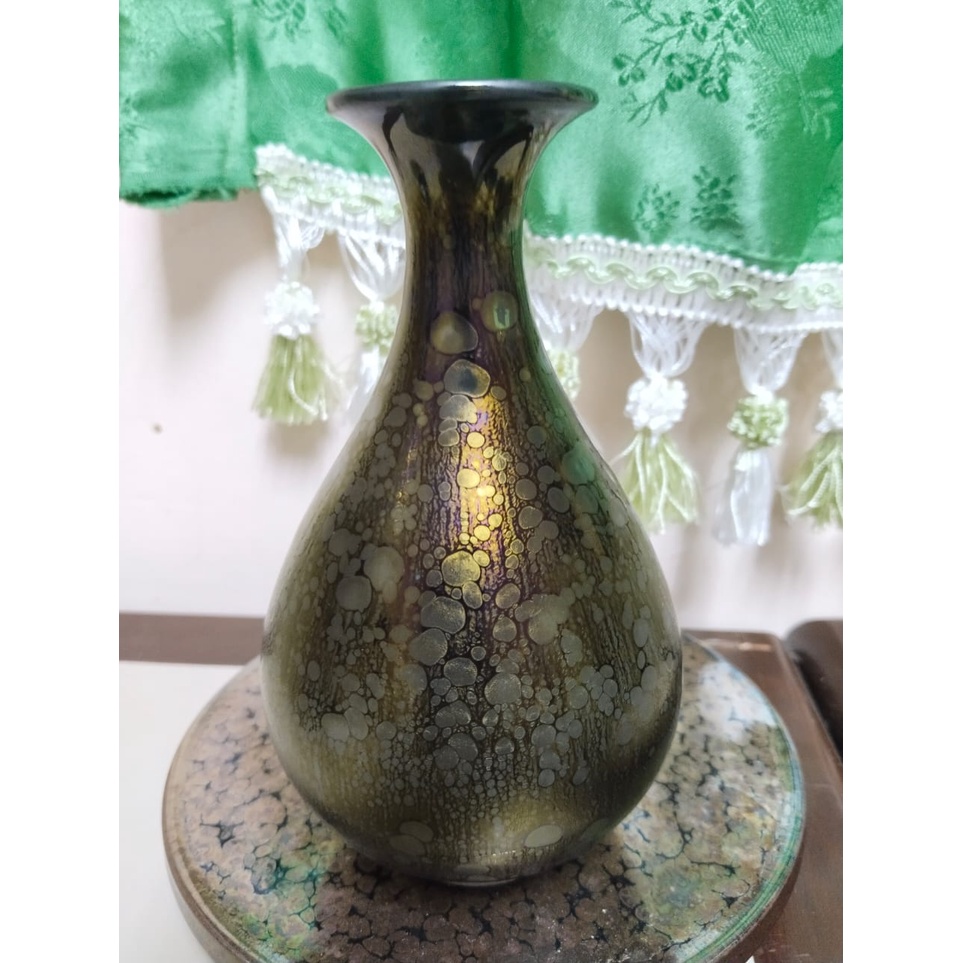 Yaobian Jianzhan Handmade Flower Vase (曜变建盏纯手工花瓶