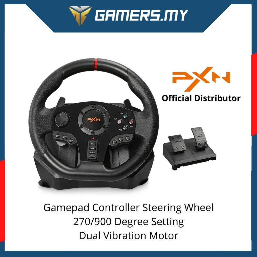 Game Racing Wheel,270?? Rotation Racing Wheel and Floor Pedals,7 in USB  PC Gaming Vibration Racing Steering Wheel with Pedal for 