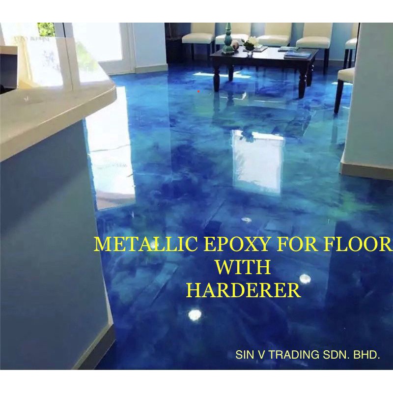 Metallic epoxy hot sale floor paint