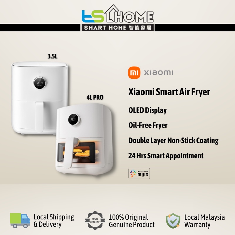 Original Xiaomi Mijia Smart Electric Air Fryer 3.5L OLED Screen