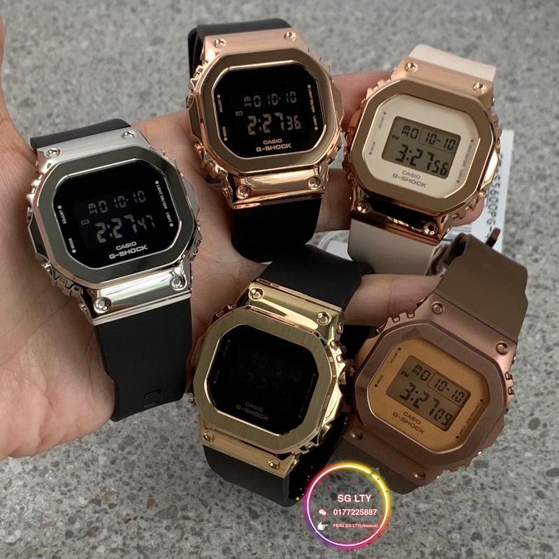 Casio gm 5600 online rose gold