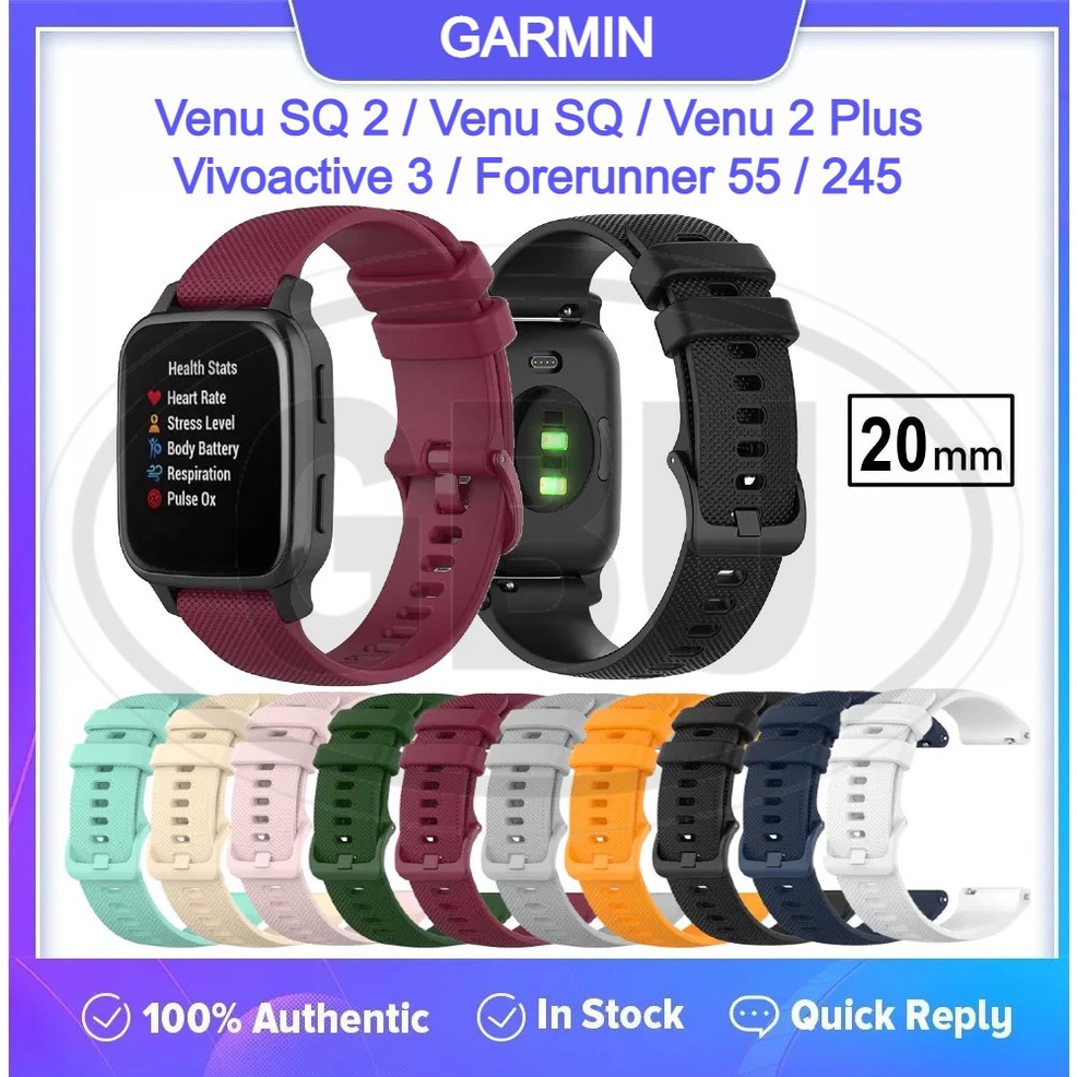 For Garmin Venu SQ 2/SQ 2 Music/SQ/SQ Music Venu 2 Plus Leather Watch Band  Strap