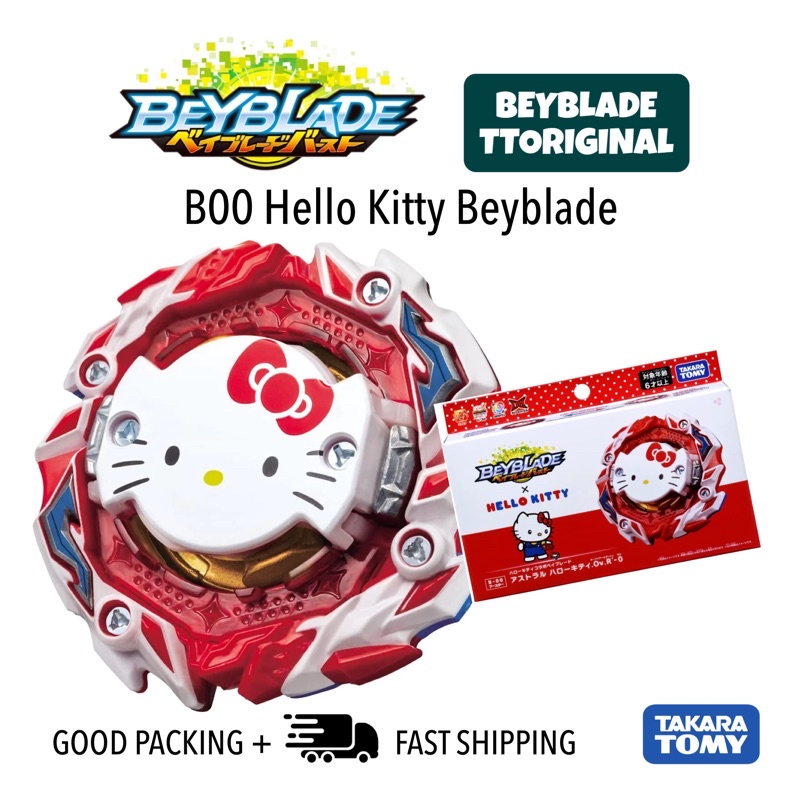 Original Takara Tomy Beyblade Burst B00 Booster Astral Hello Kitty