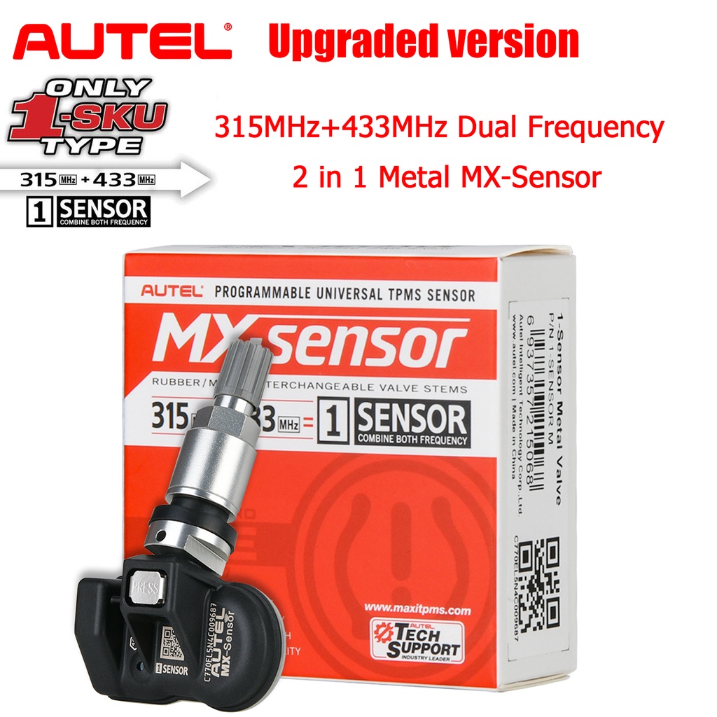 ProtonPeroduaAll Brands】Autel MX-Sensor 315MHz/433MHz in TPMS Sensor,Programmable  Universal Tire Pressure Monitor Sensor, Specially Built for OEM Tire Sensors  Replacement (Metal Valve Screw-in) Shopee Malaysia