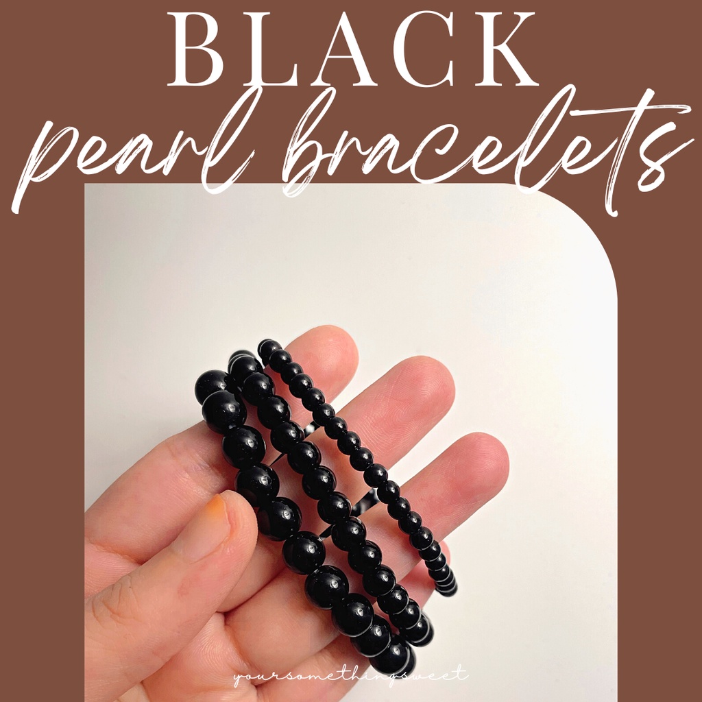 Plain store black bracelet