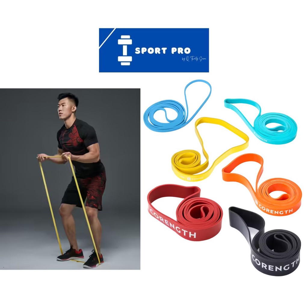 Decathlon Resistance Band Elastic Band Weight 5 kg 15 kg 25 kg 35 kg 45 kg 60 kg Domyos