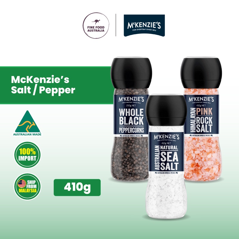 McKenzie's Natural Salt & Pepper Grinder - McKenzie's Foods