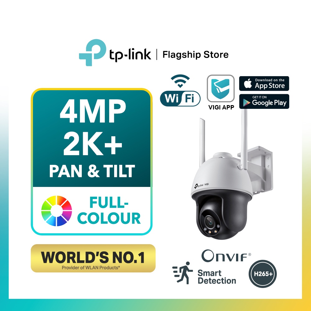 Cámara Ip Wifi Exterior Robótica 4mp Tp-link Vigi C540-w TP LINK