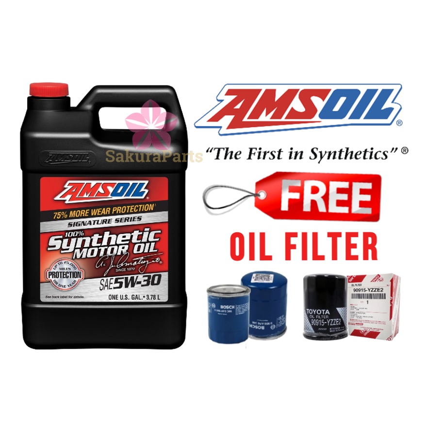 Amsoil Signature Series 5W-20 Synthetic Motor Oil (1 Gallon) 25K Mile