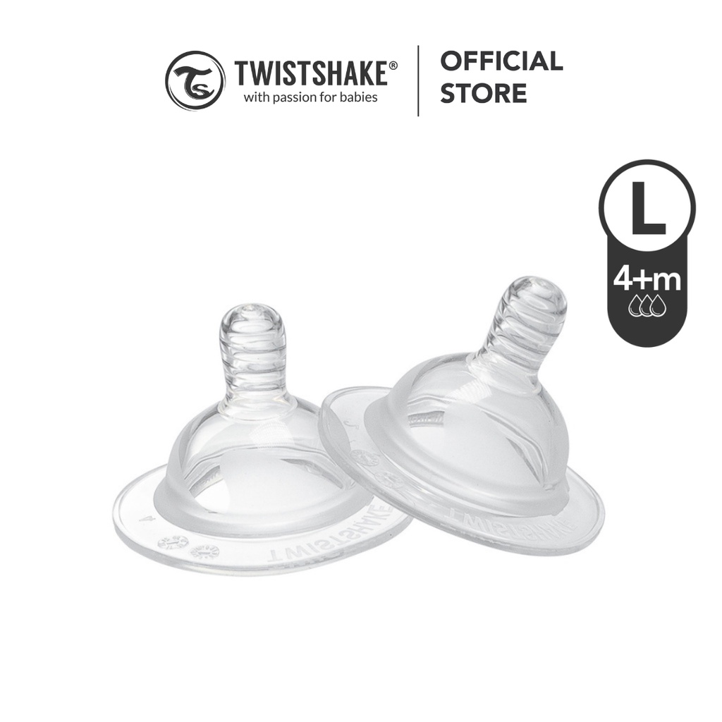 Twist shake Tetina anti-cólico plus transparent 