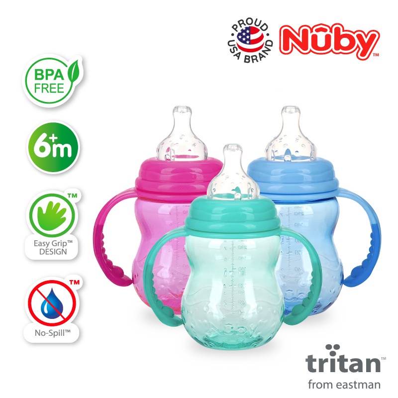 Nuby 3 stage sippy cup hot sale replacement nipples