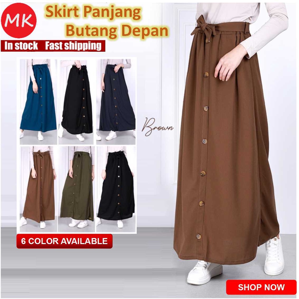 MK Women Skirt Women Maxi Skirt Elastic A Line Maxi Long Skirt