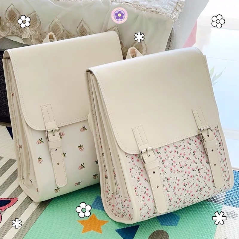 Cute Kawaii Backpack Floral Backpack for School Coquette Aesthetic