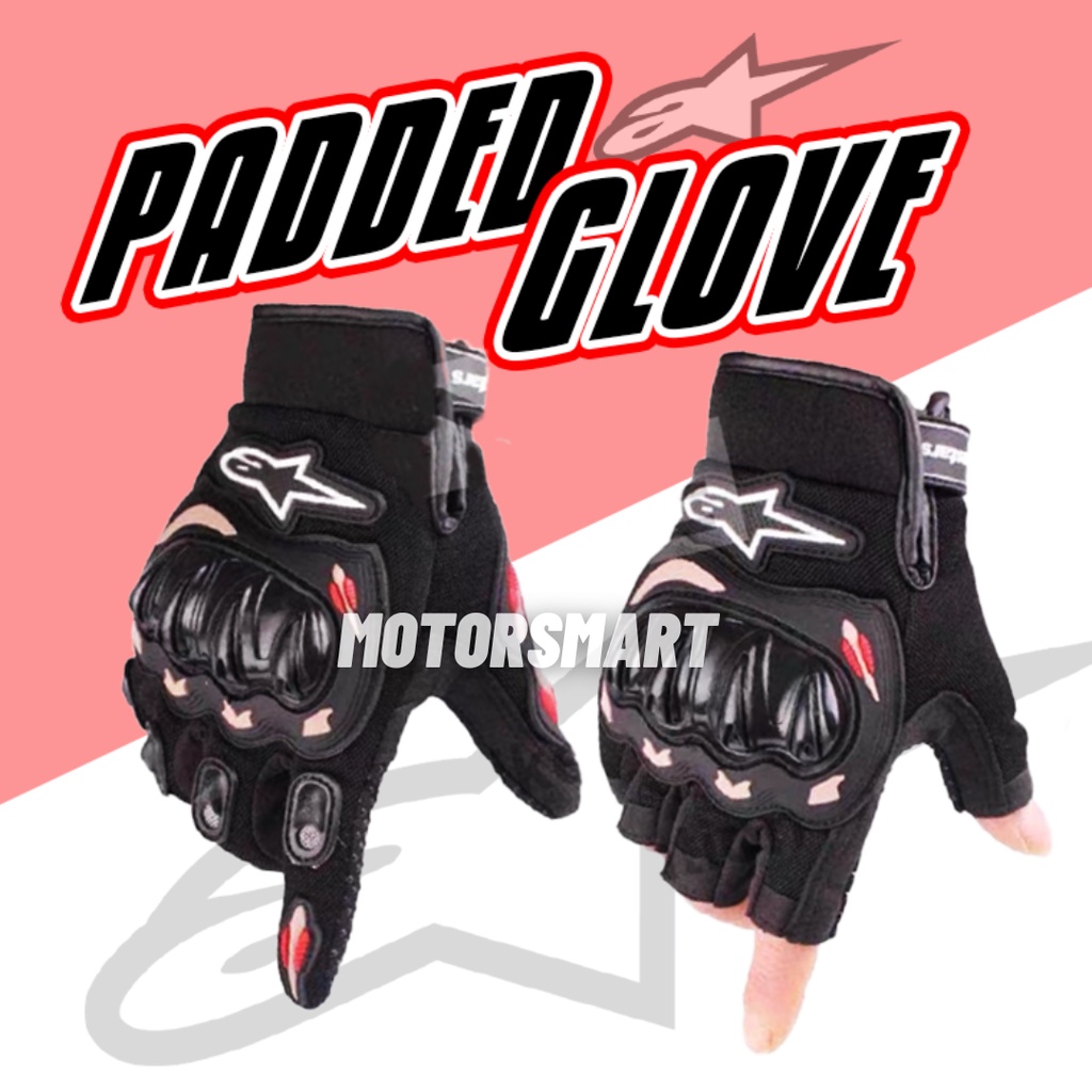 Pro biker gloves online half