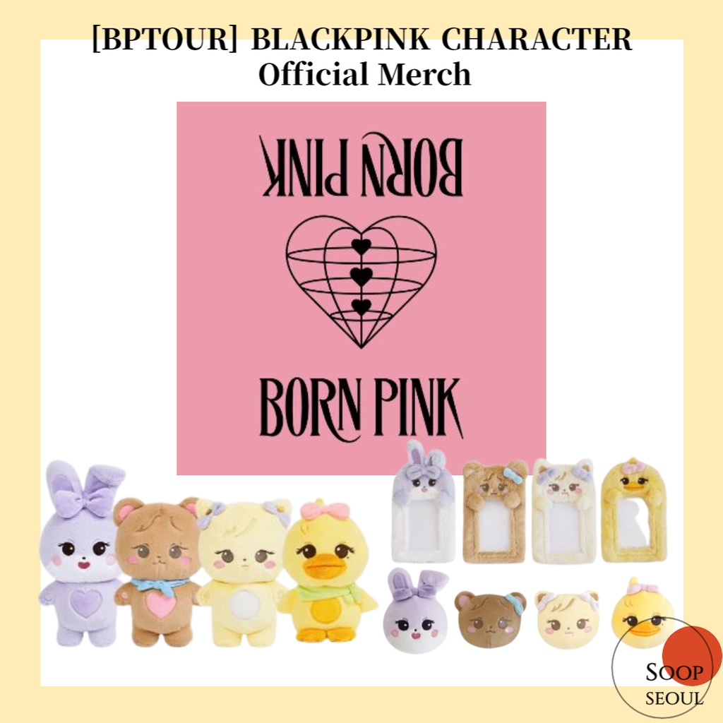 Blackpink - BPTOUR Merch Character Photocard Holder Peluche