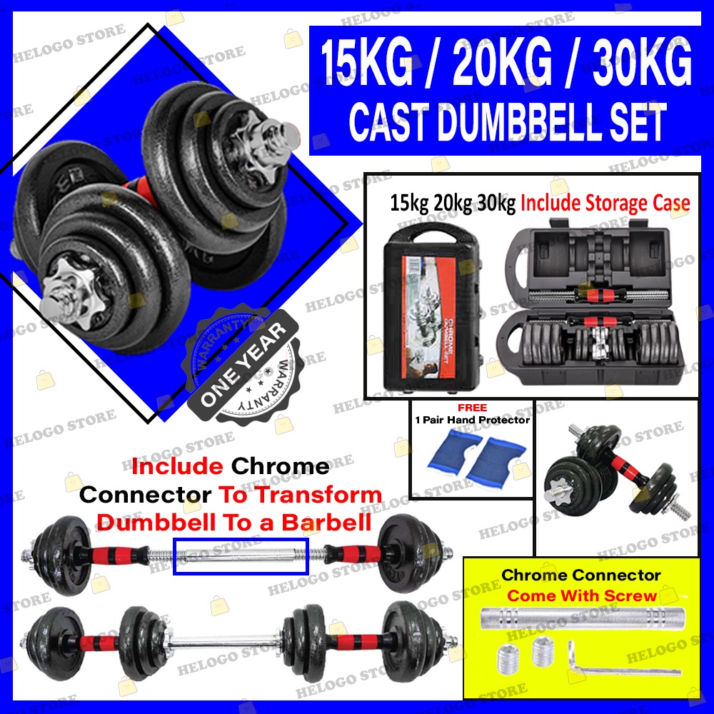 York cast iron discount adjustable dumbbell set