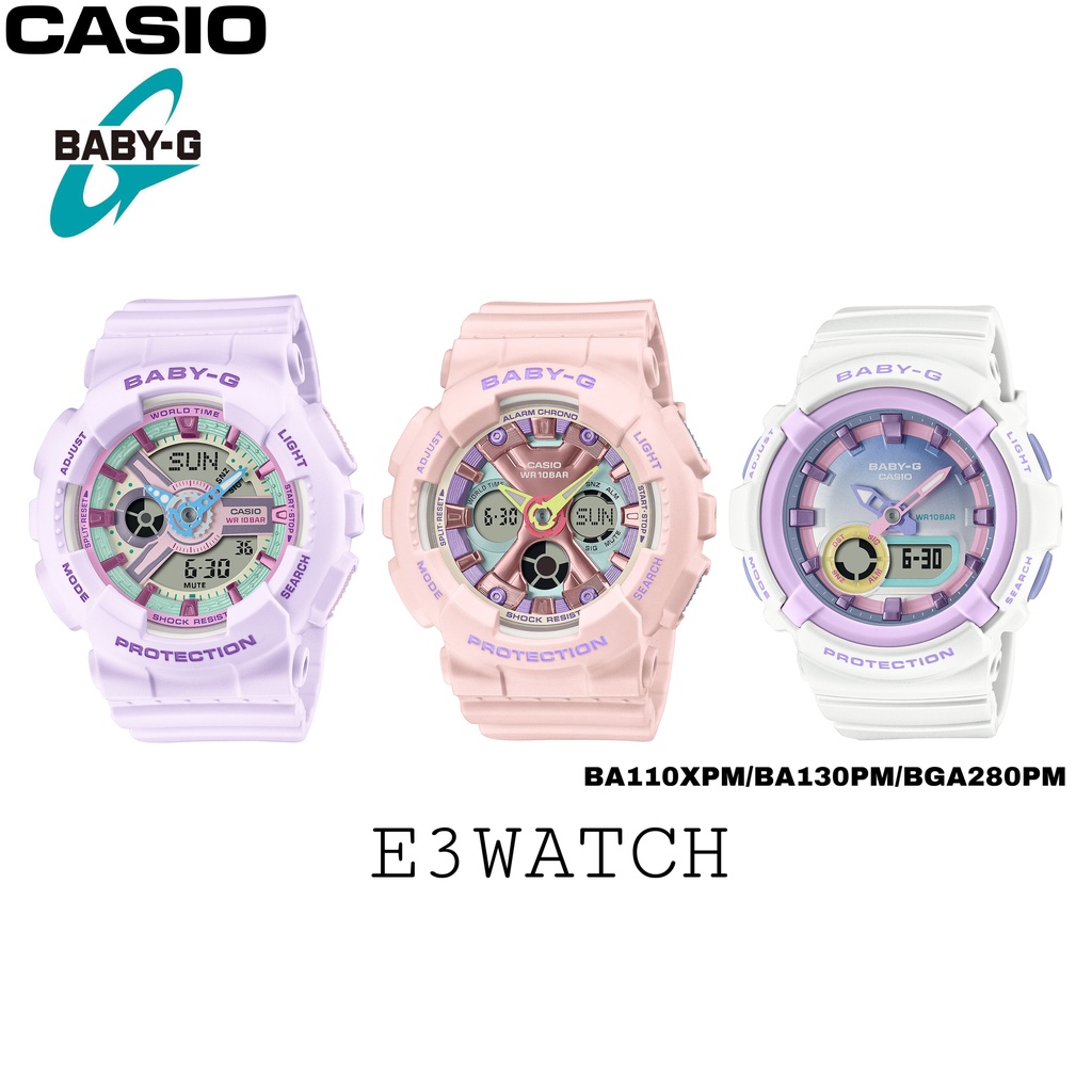 CASIO Baby G BA110XPM BA130PM BGA280PM 100 Authentic BA110XPM 6A BA130PM 4A BGA280PM 7A