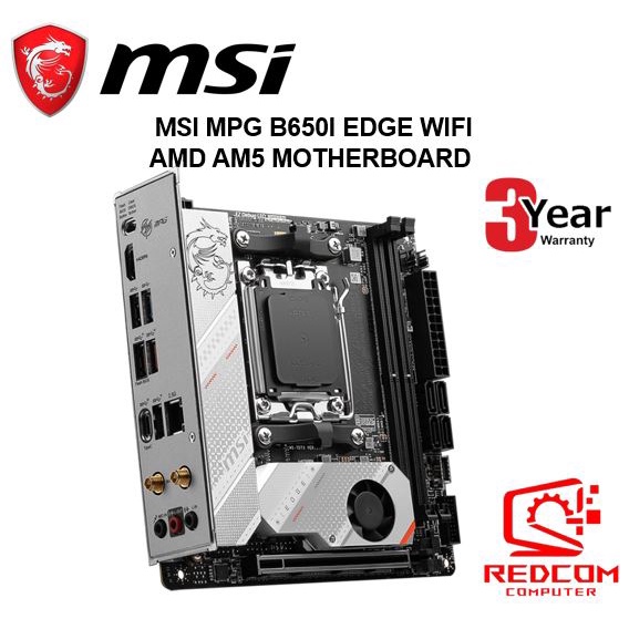 MSI MPG B650I EDGE WIFI ITX AMD AM5 MOTHERBOARD