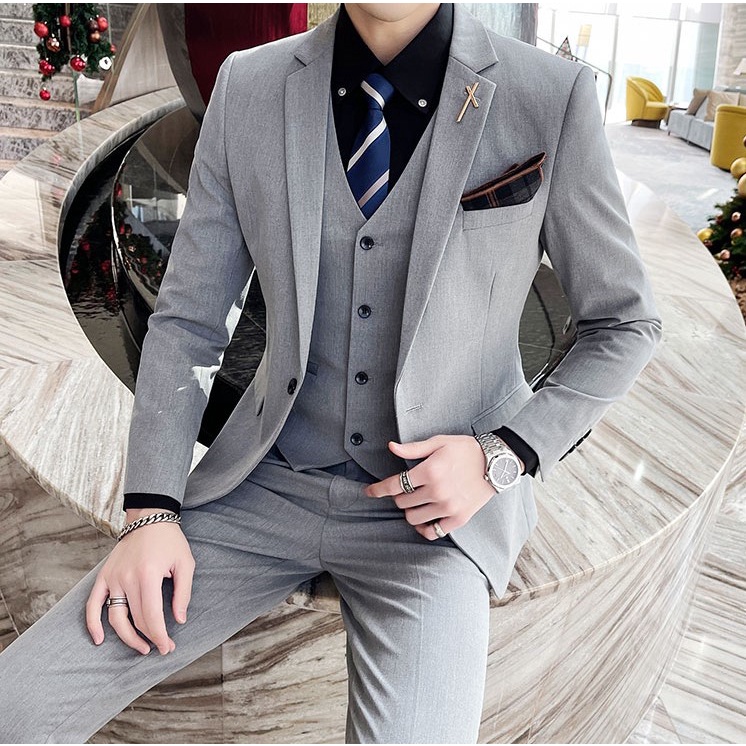 Grey coat hot sale suit