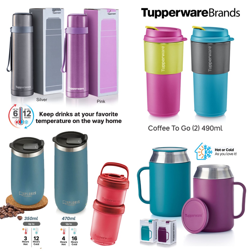 Tupperware Duo Tup Flask / Thermos 500ml