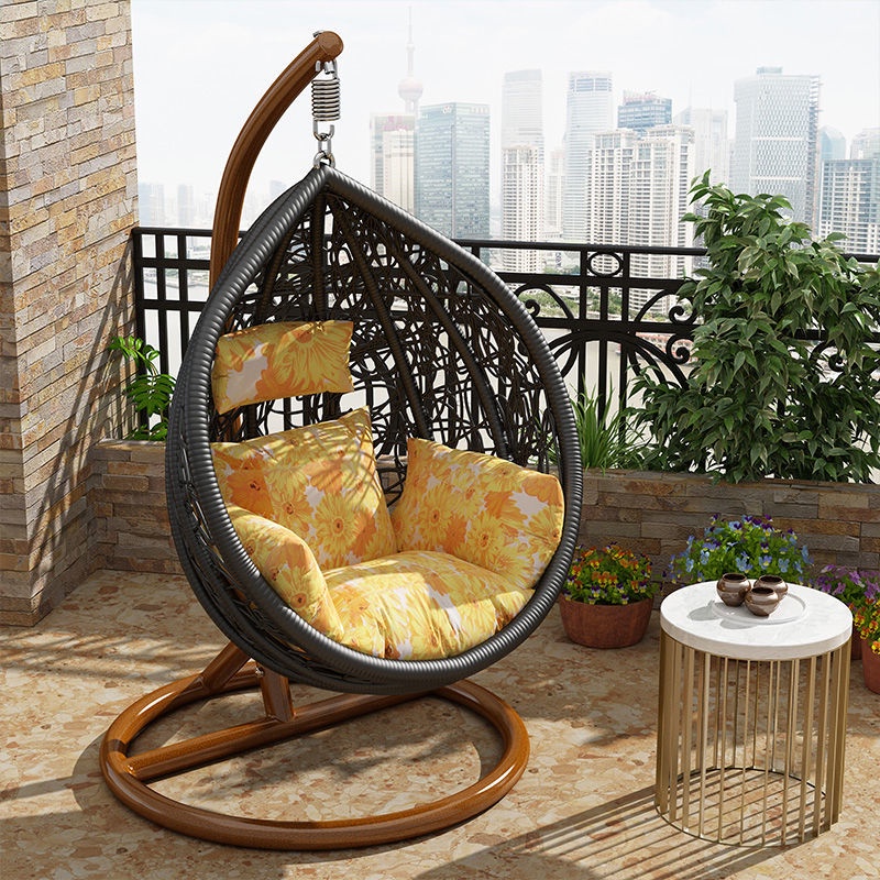 Leisure hanging baskets discount rattan hanging chairs